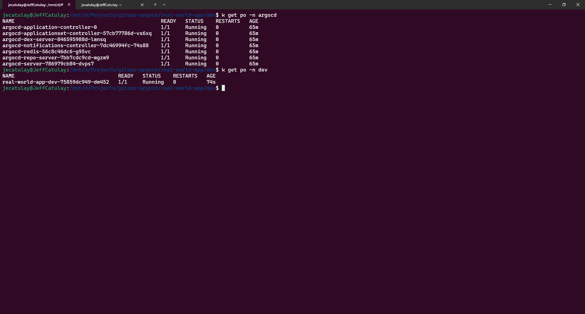 Kubernetes Pod Status